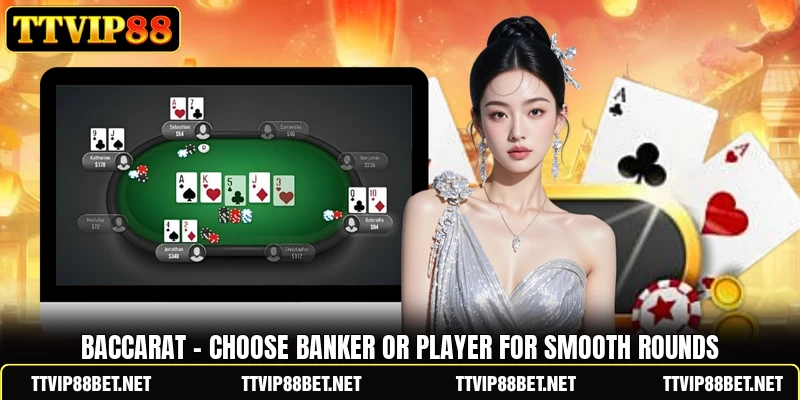 Baccarat - Choose Banker Or Player For Smooth Rounds