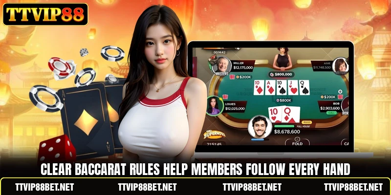 Clear baccarat rules help members follow every hand Clear baccarat rules help members follow every hand