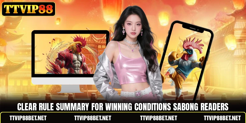 Clear rule summary for winning conditions sabong readers Clear rule summary for winning conditions sabong readers