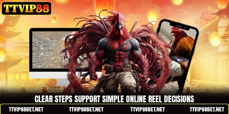 Clear steps support simple online reel decisions Clear steps support simple online reel decisions