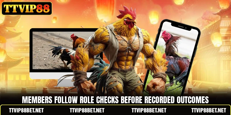 Members follow role checks before recorded outcomes Members follow role checks before recorded outcomes