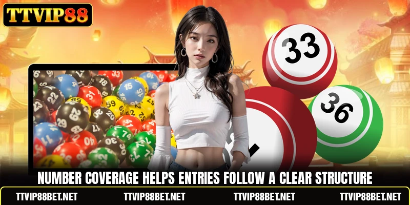 Number coverage helps entries follow a clear structure Number coverage helps entries follow a clear structure