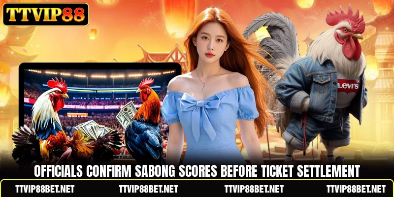 Officials confirm sabong scores before ticket settlement Officials confirm sabong scores before ticket settlement