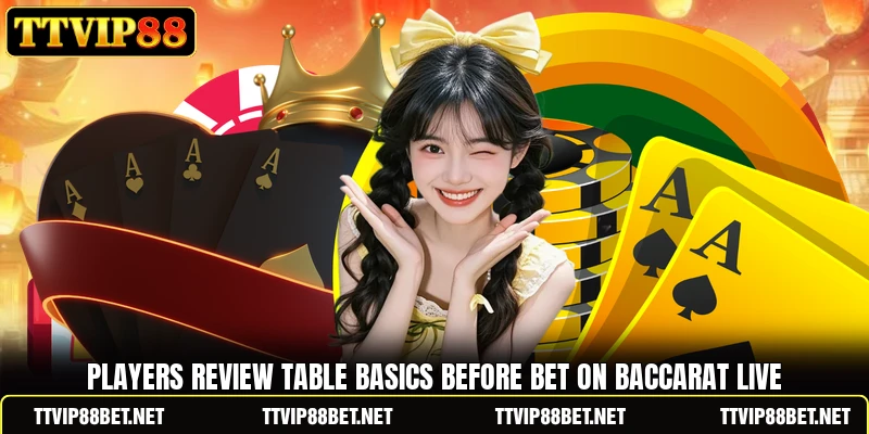 Players review table basics before Bet On Baccarat Live Players review table basics before Bet On Baccarat Live