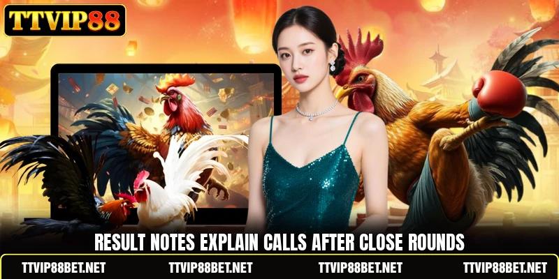 Result notes explain calls after close rounds Result notes explain calls after close rounds