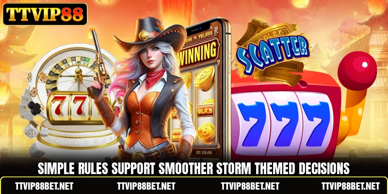 Simple rules support smoother storm themed decisions Simple rules support smoother storm themed decisions
